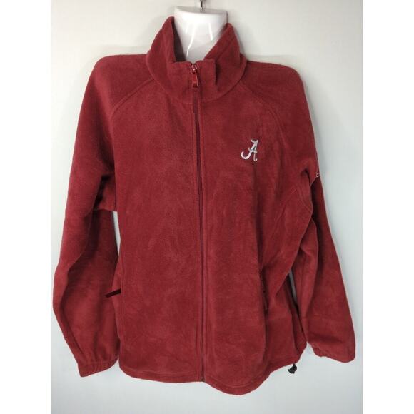 Columbia Alabama Crimson Tide Collegiate Fleece‎ Jacket Full Zip Outdoor Size L - Picture 1 of 11